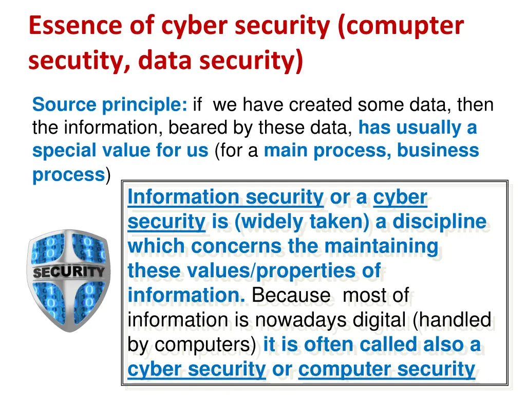 essence of cyber security comupter secutity data