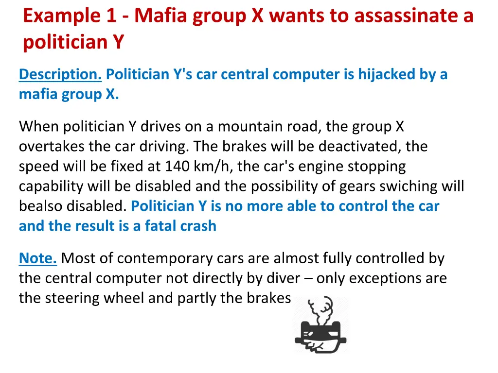 example 1 mafia group x wants to assassinate