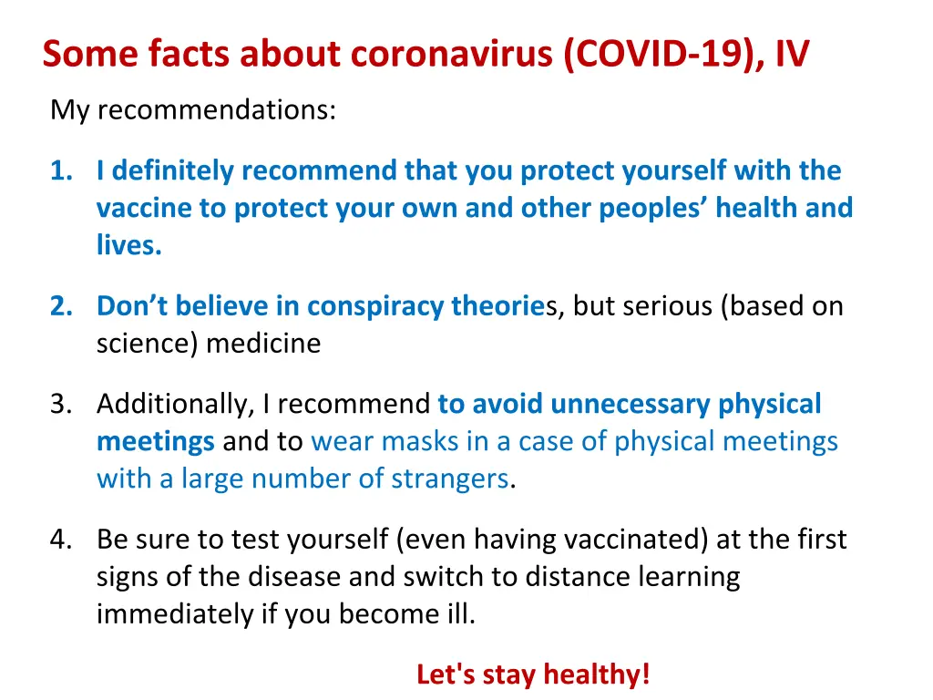 some facts about coronavirus covid 19 iv