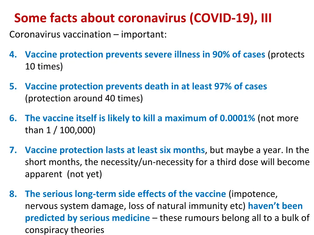 some facts about coronavirus covid