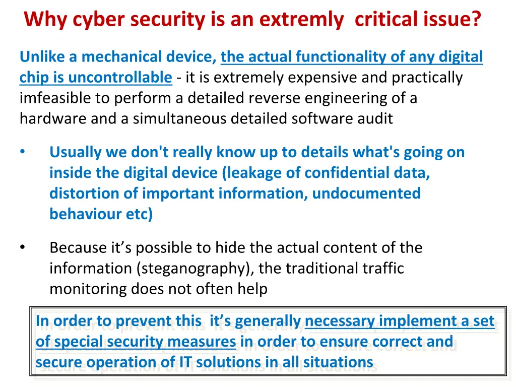 why cyber security is an extremly critical issue