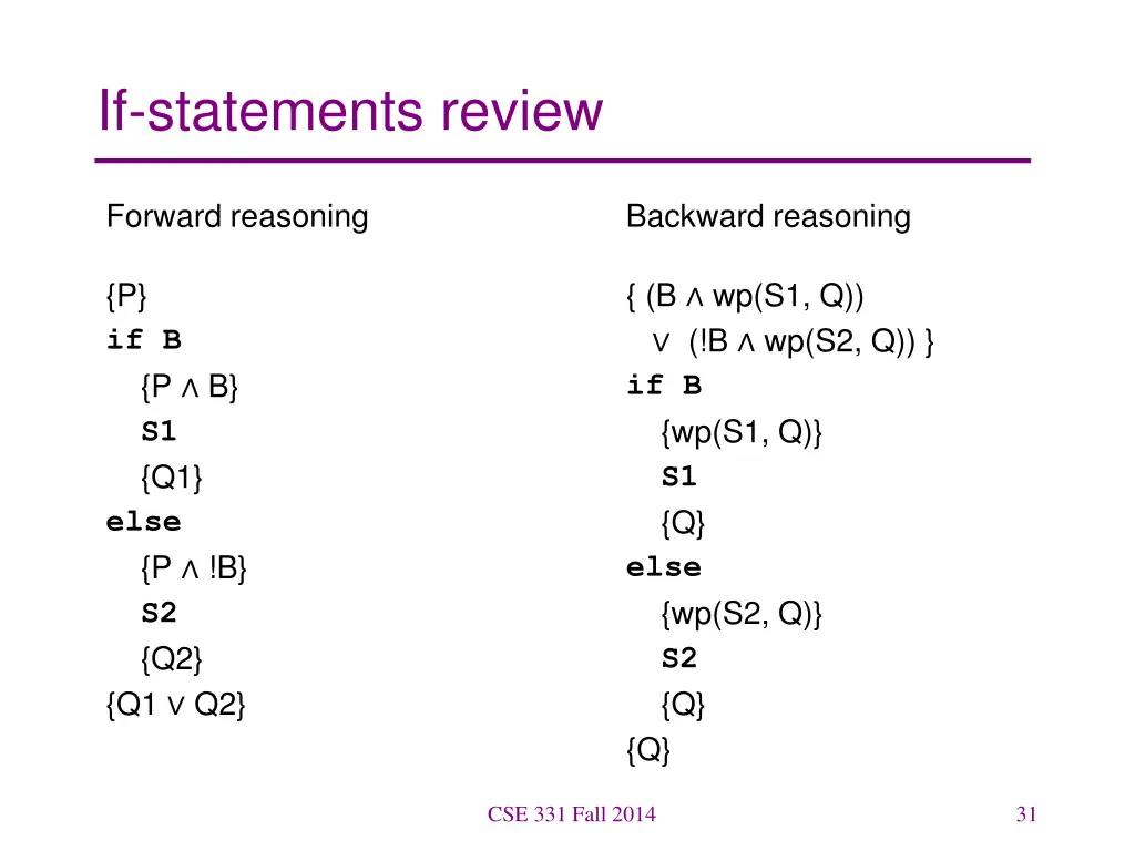 if statements review