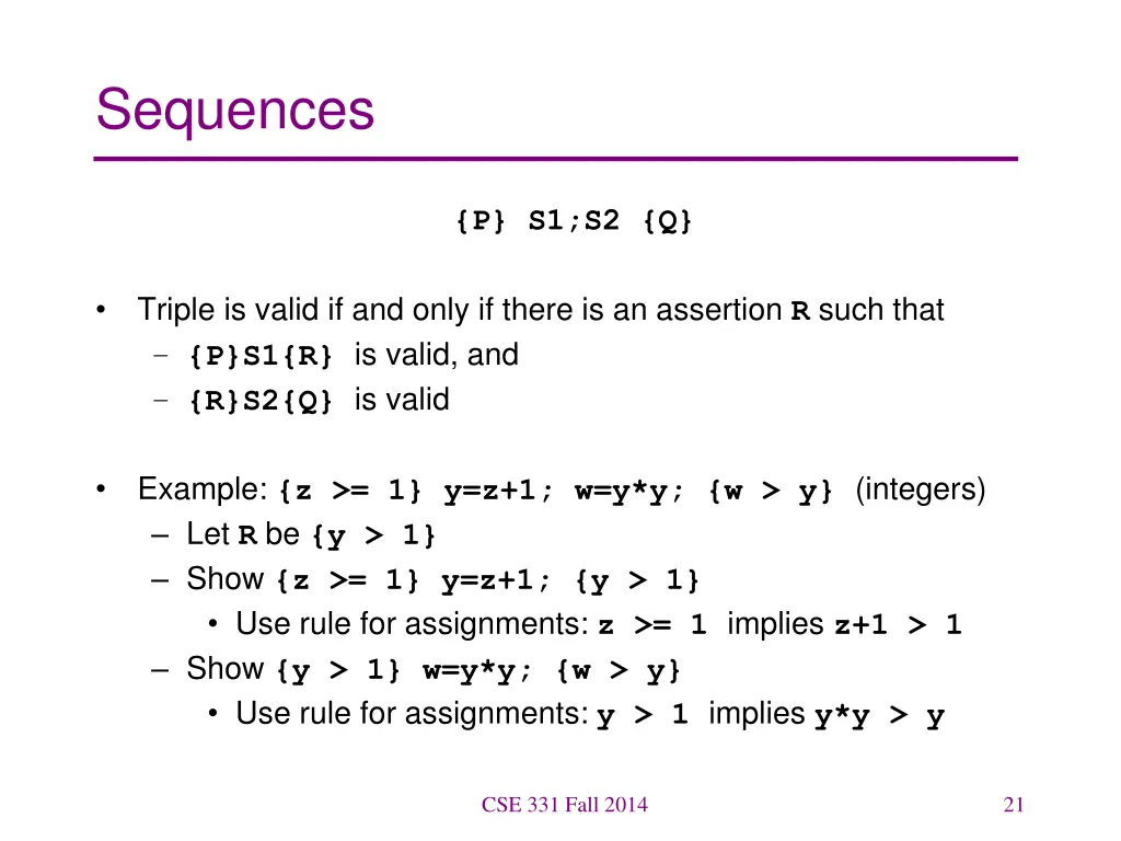 sequences