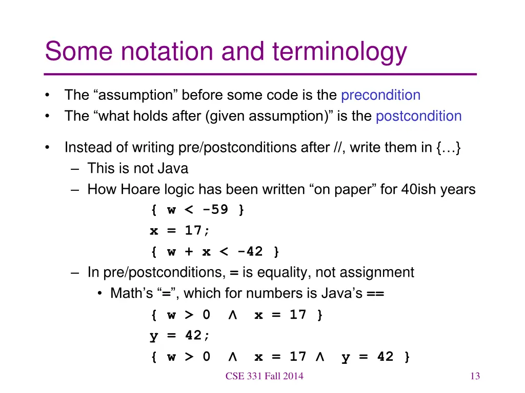 some notation and terminology