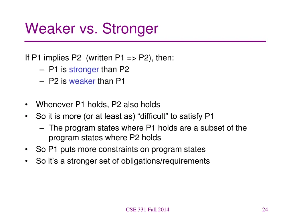 weaker vs stronger