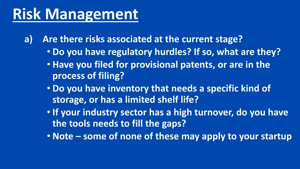 risk management