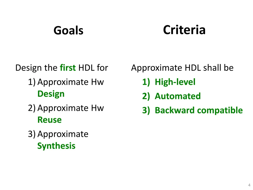 criteria