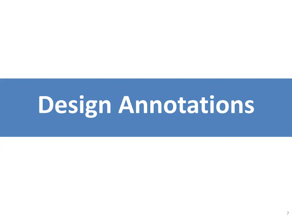 design annotations