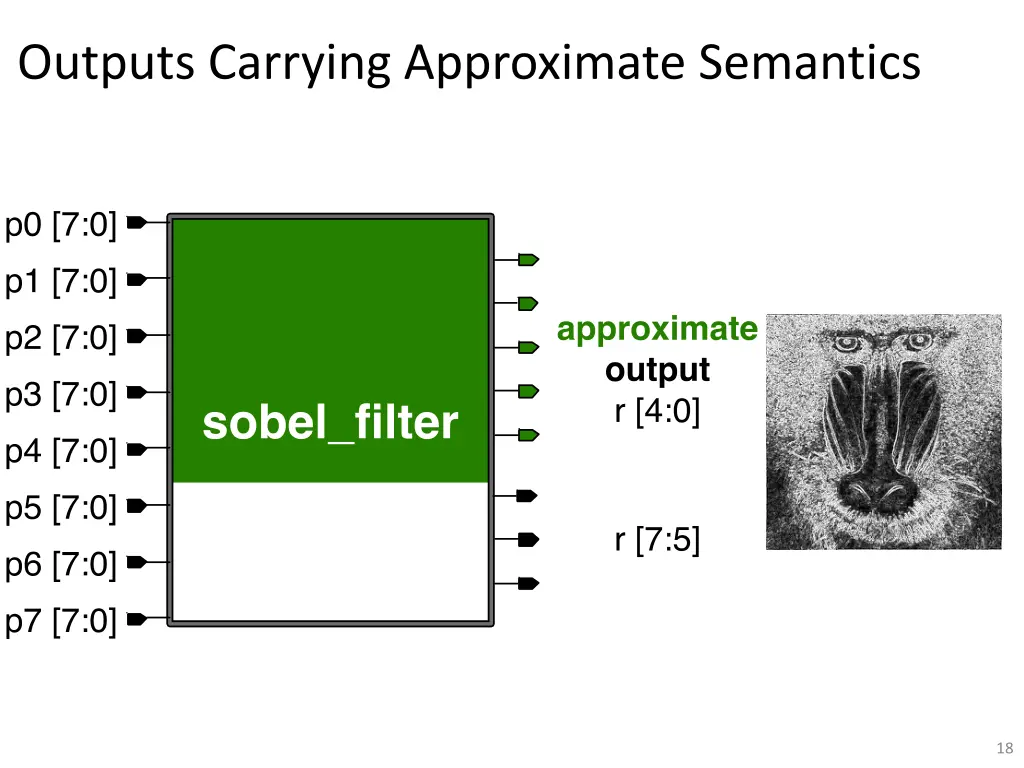 outputs carrying approximate semantics