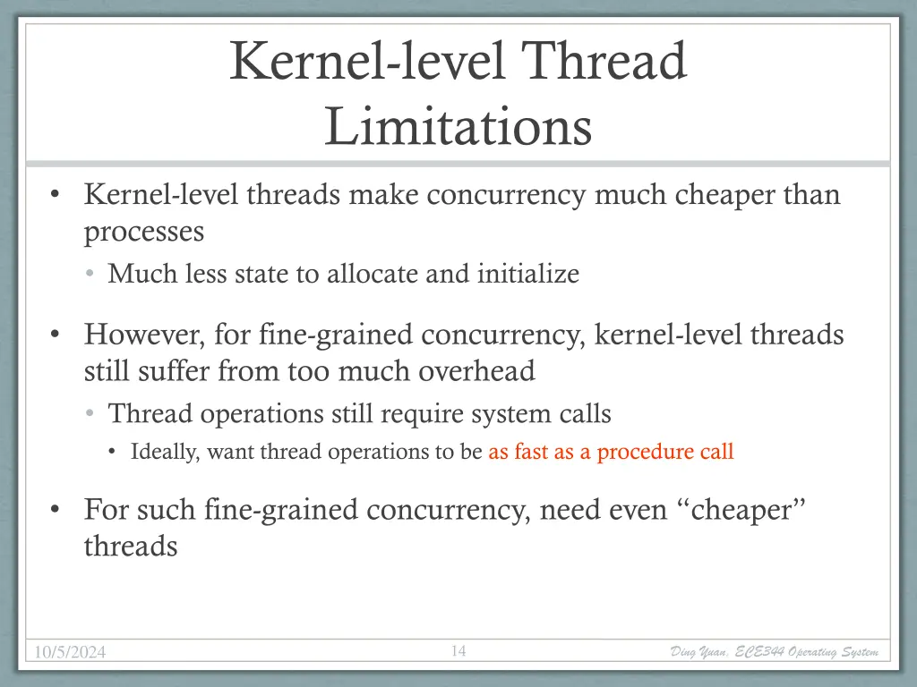 kernel level thread limitations