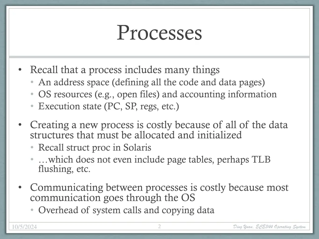 processes