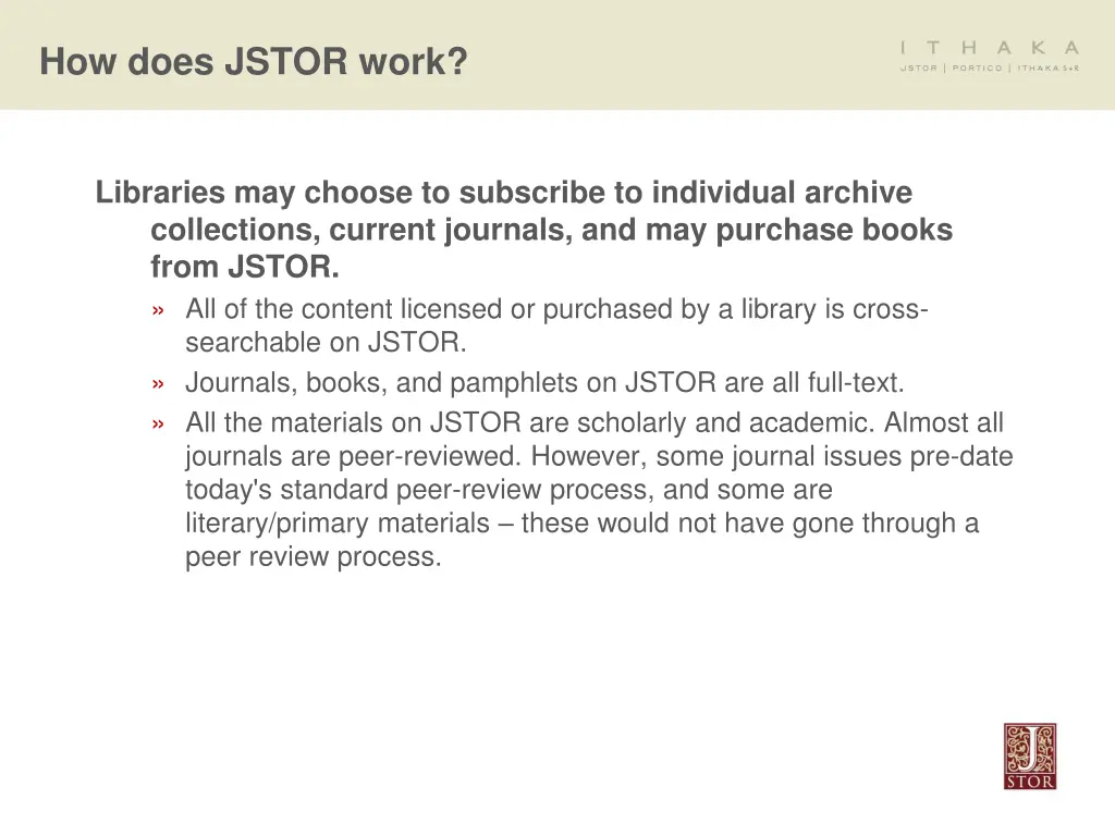 how does jstor work