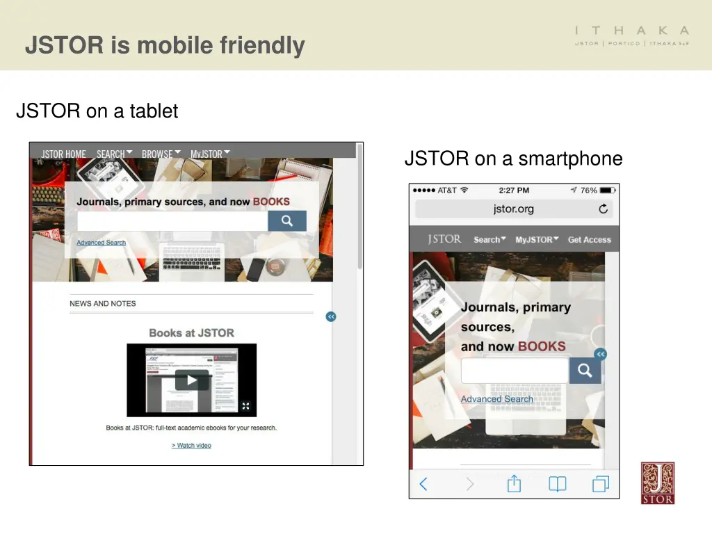 jstor is mobile friendly