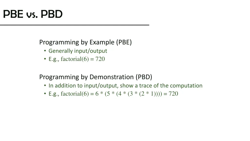 pbe vs pbd