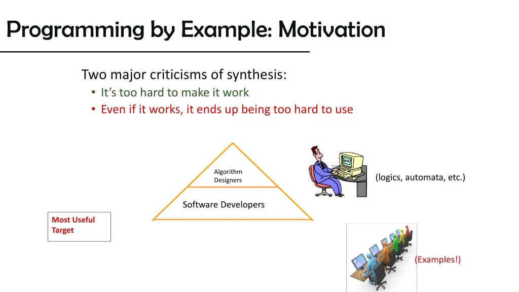 programming by example motivation