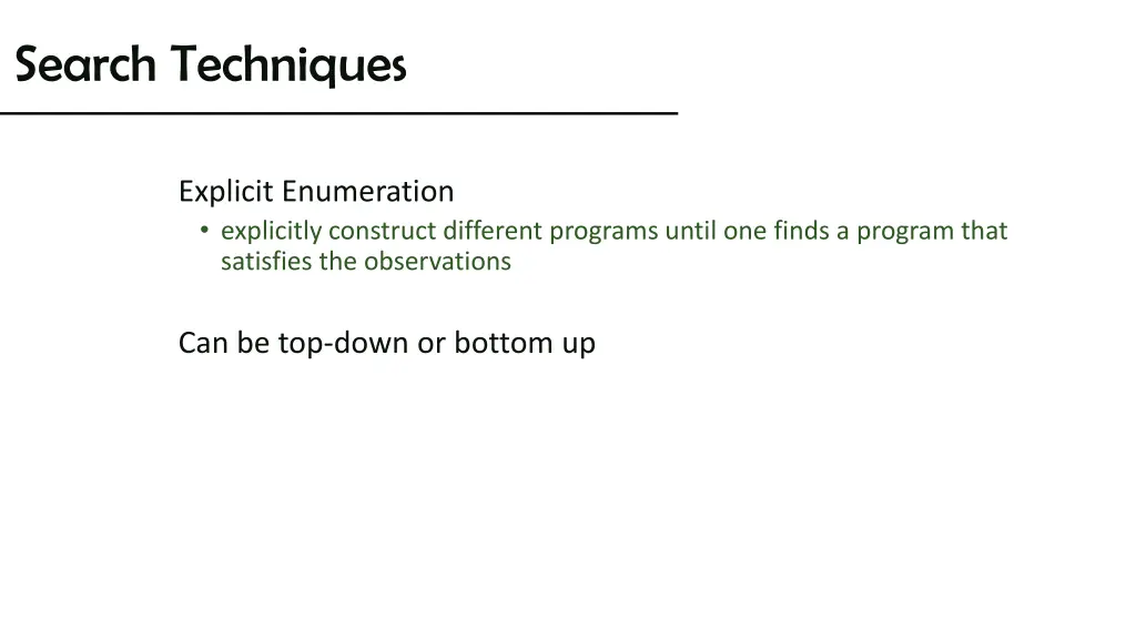 search techniques