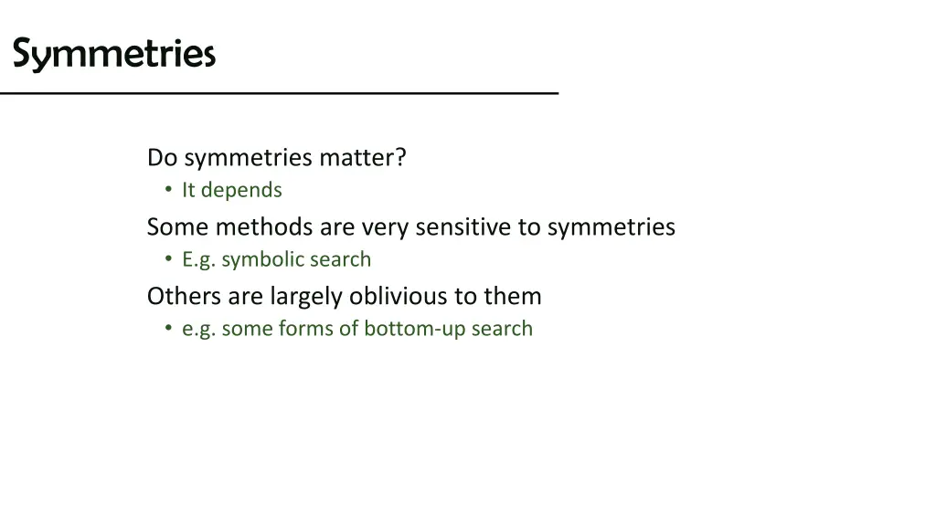 symmetries 1