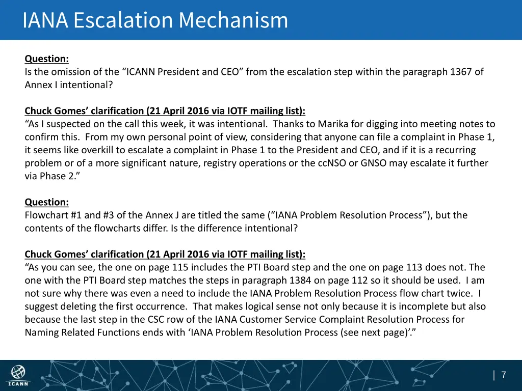 iana escalation mechanism 1