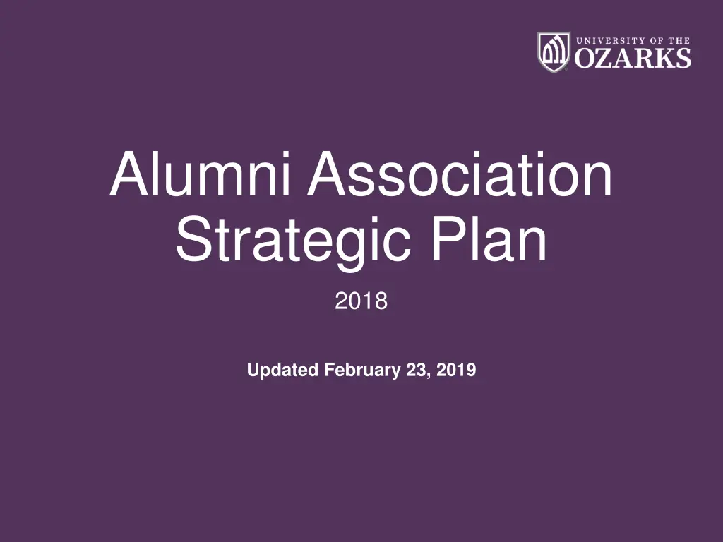 alumni association strategic plan