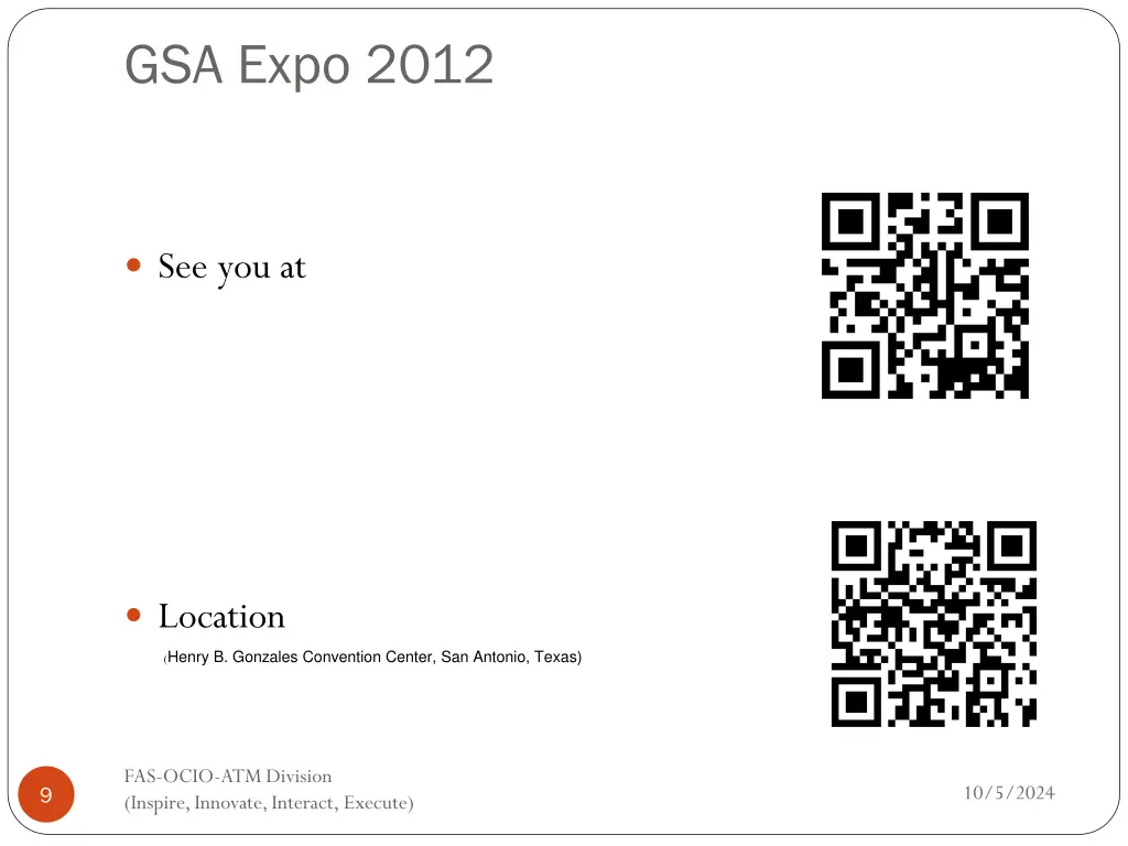 gsa expo 2012