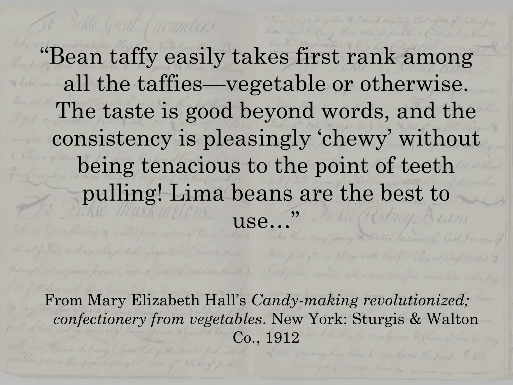 bean taffy easily takes first rank among