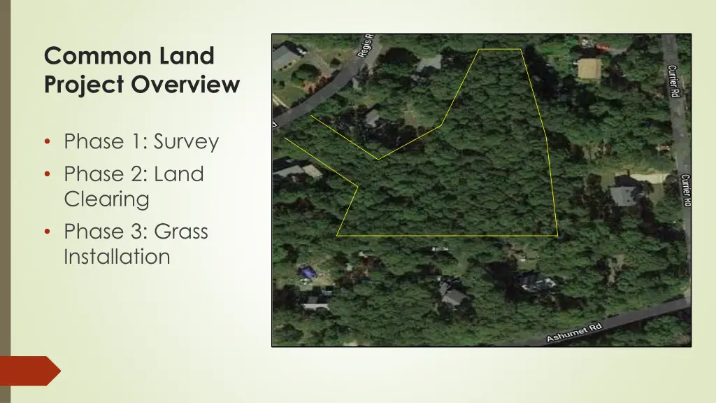 common land project overview 1