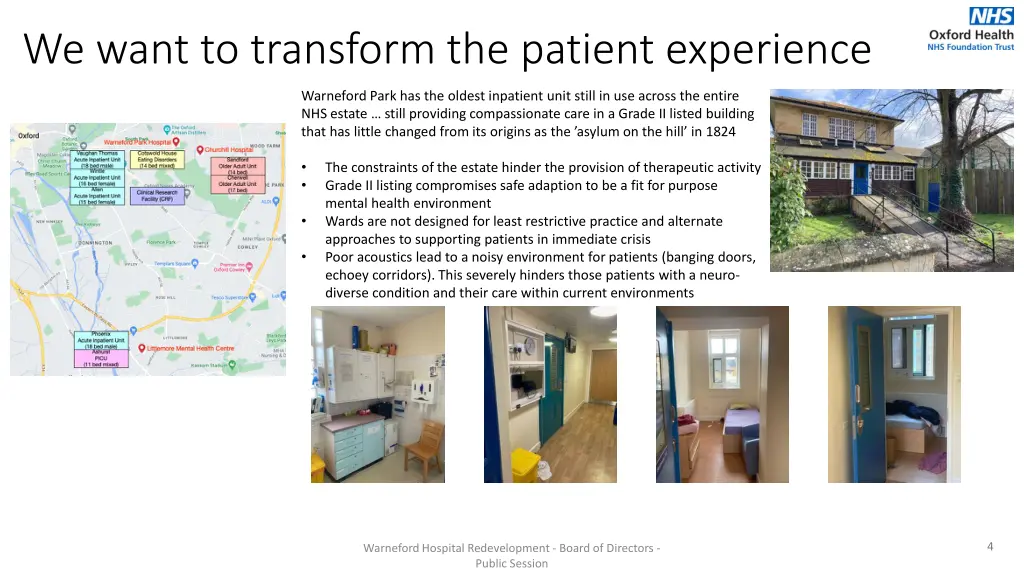 we want to transform the patient experience