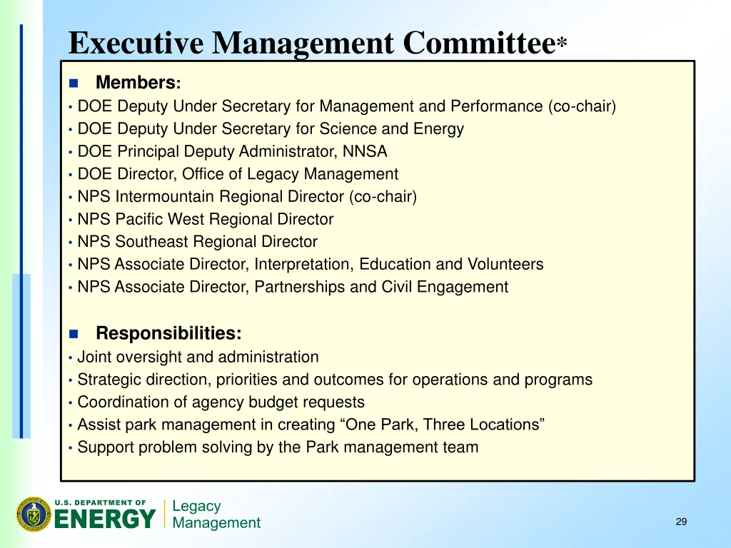 executive management committee