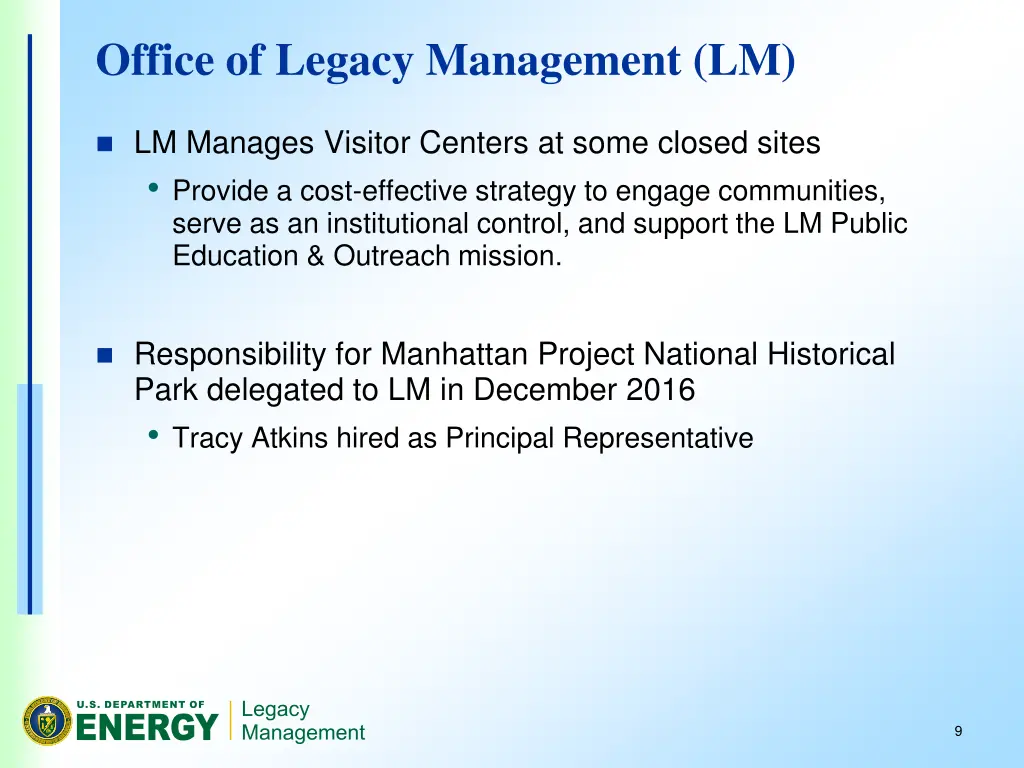 office of legacy management lm 1