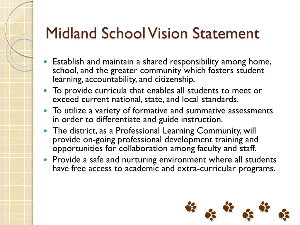 midland school vision statement