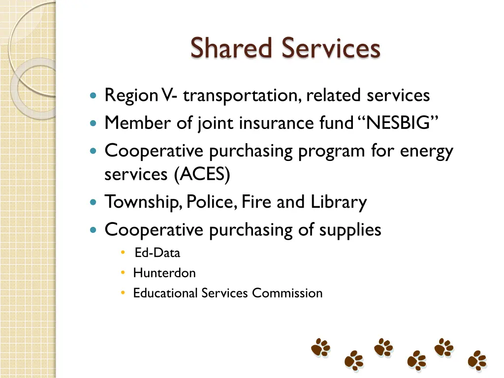 shared services