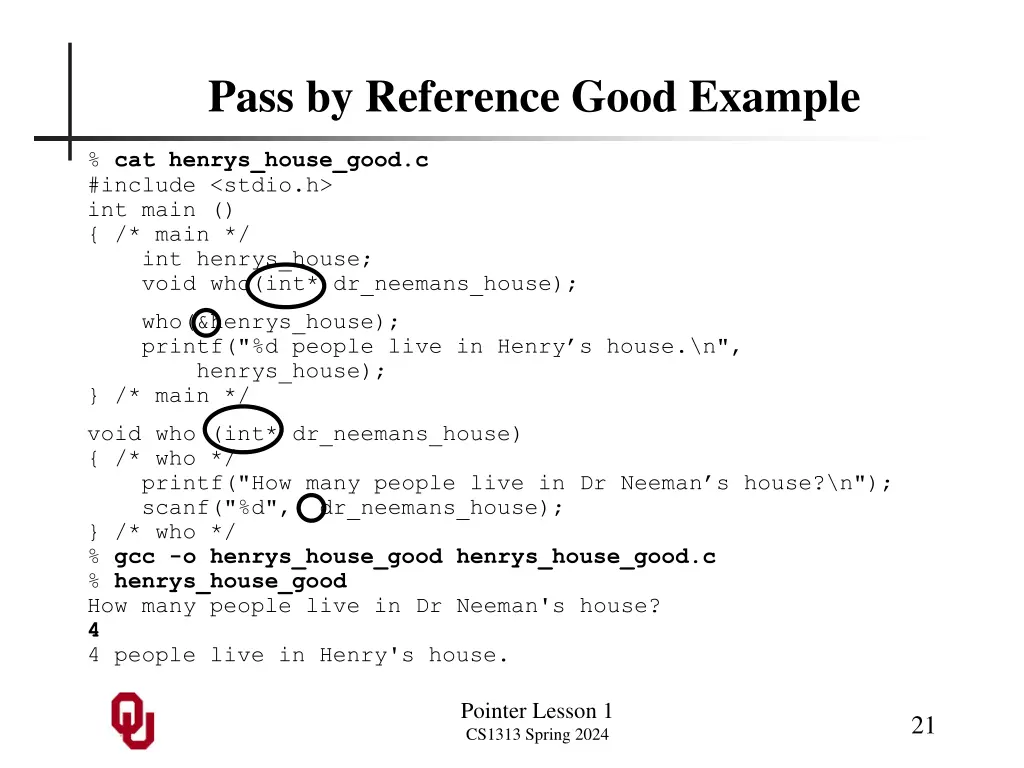 pass by reference good example