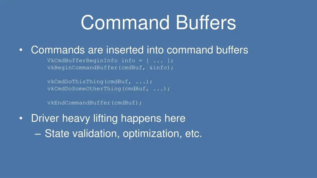 command buffers 1