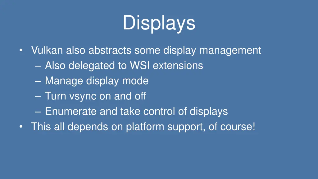 displays