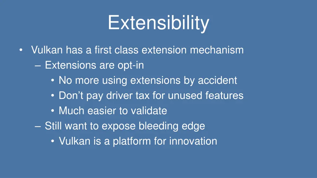 extensibility