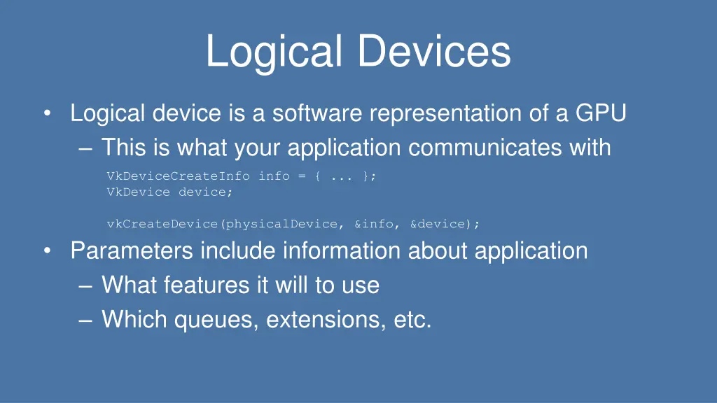 logical devices