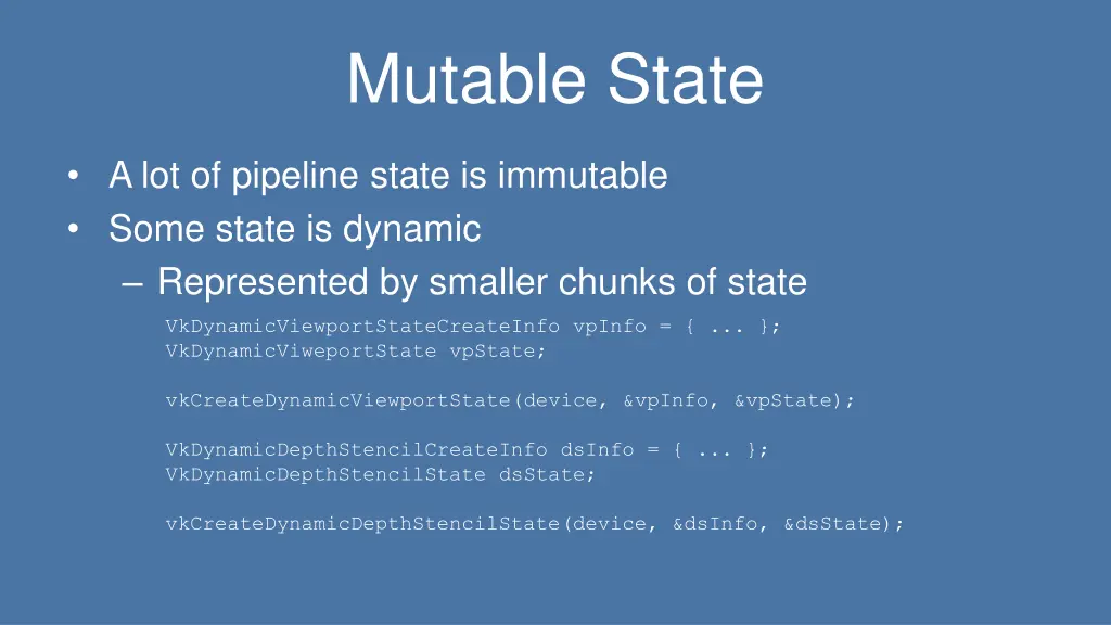 mutable state