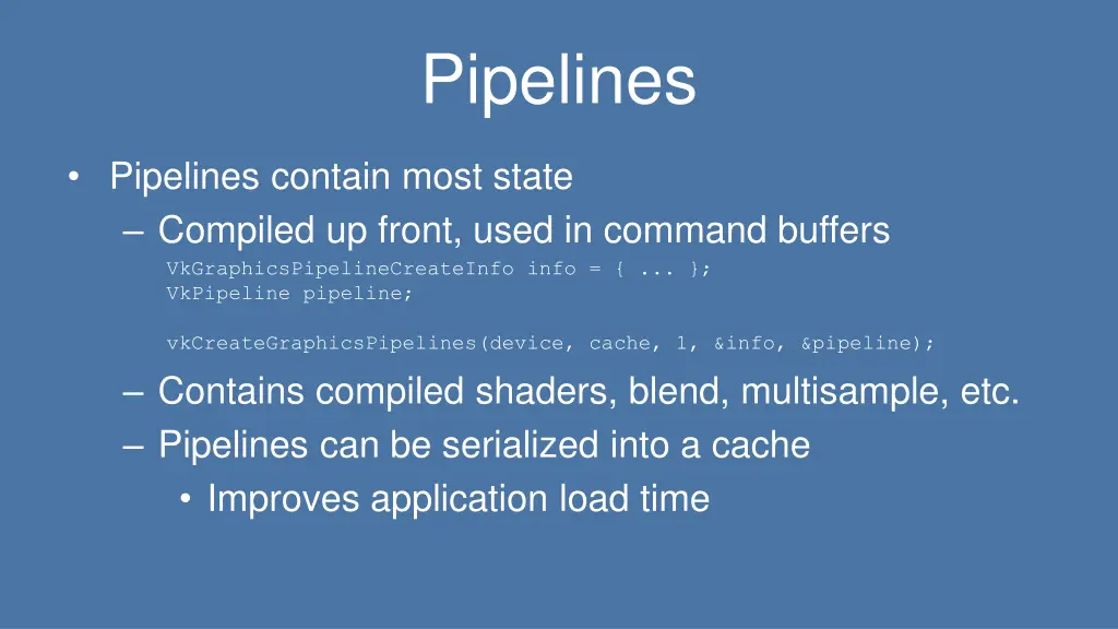 pipelines