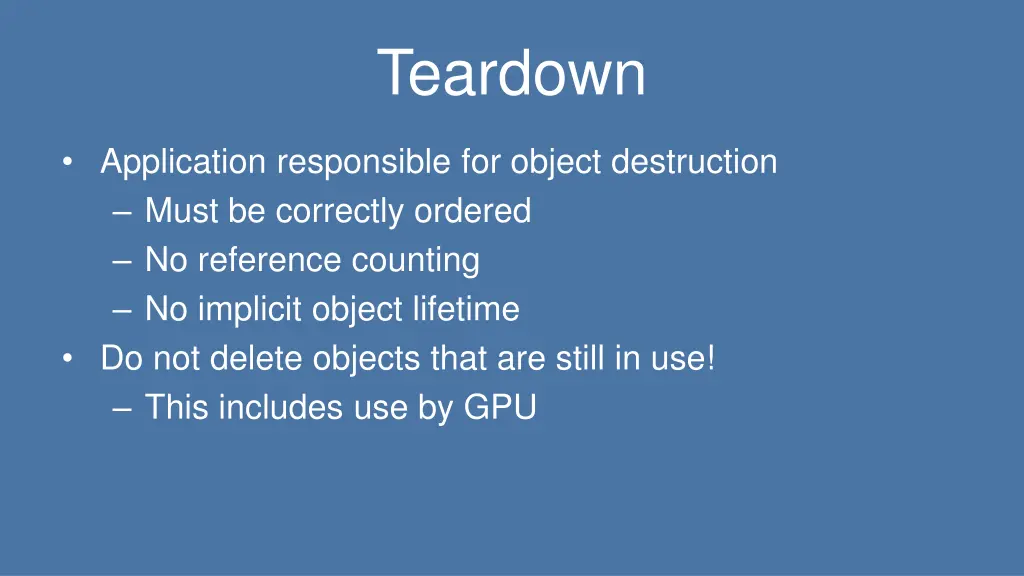 teardown