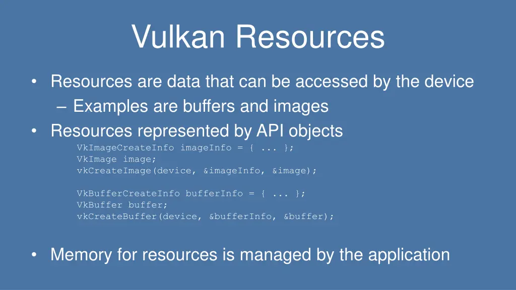 vulkan resources