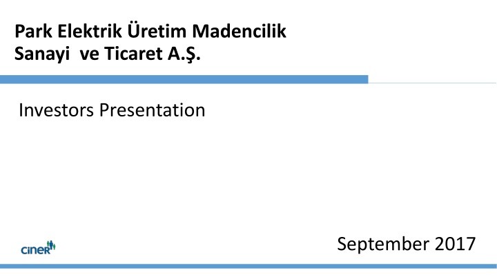 park elektrik retim madencilik sanayi ve ticaret a