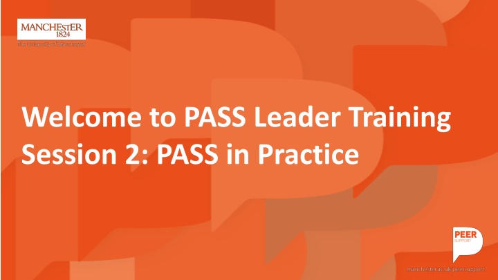 welcome to pass leader training session 2 pass