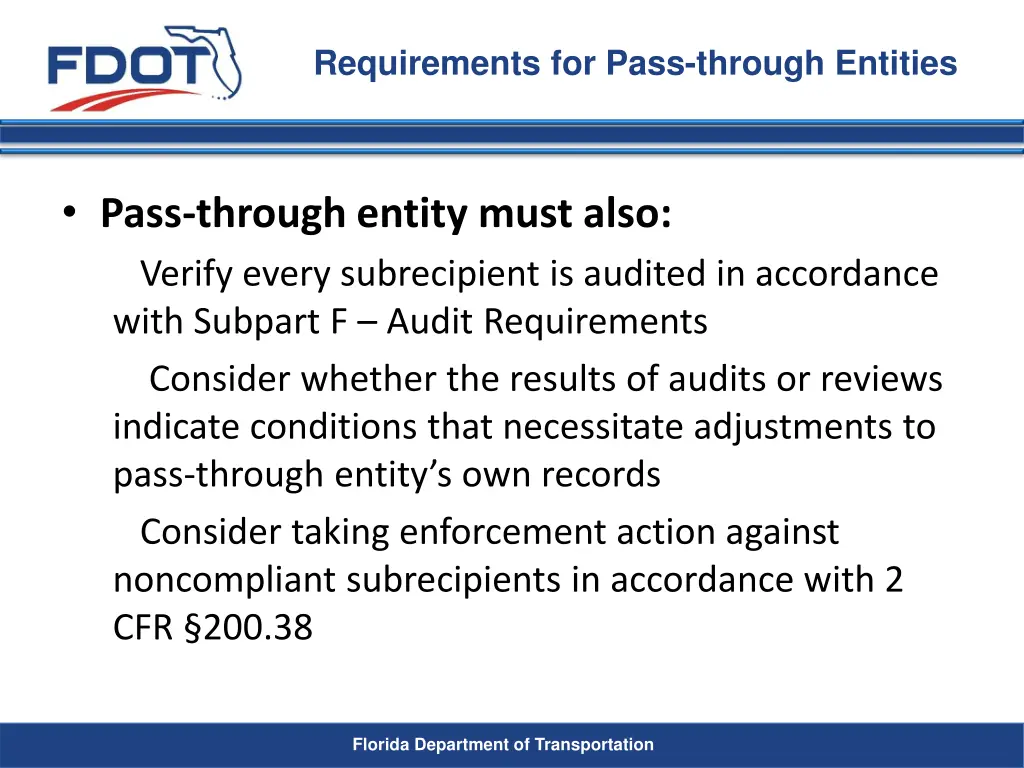 requirements for pass through entities 5