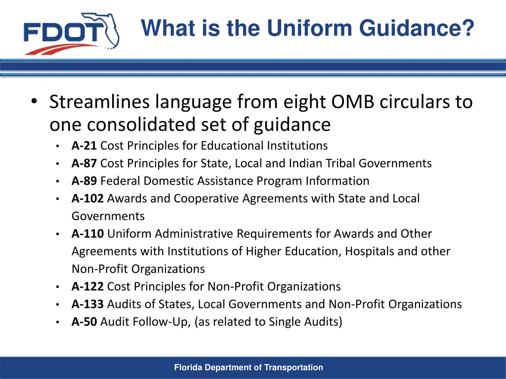 what is the uniform guidance 1