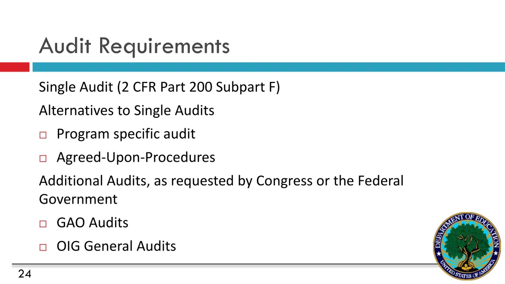 audit requirements