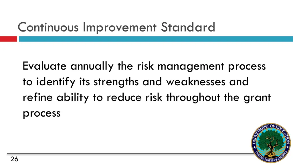 continuous improvement standard