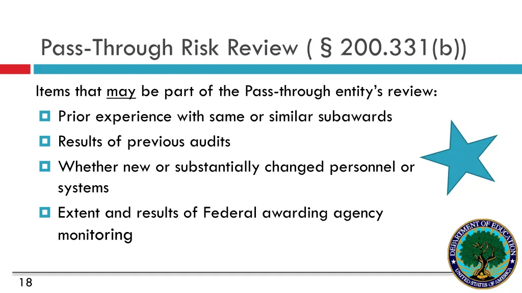 pass through risk review 200 331 b