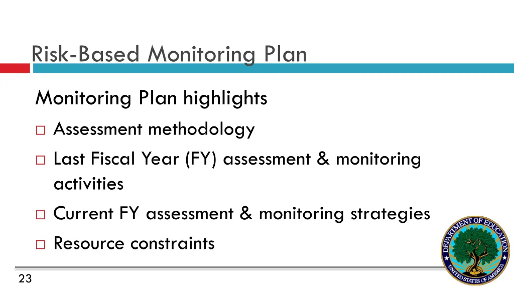 risk based monitoring plan