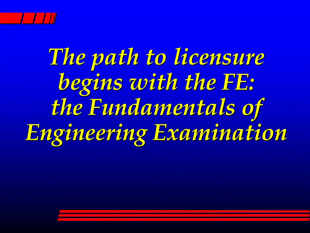 the path to licensure begins with