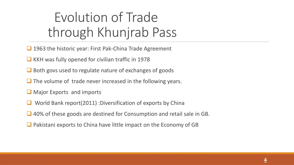 evolution of trade through khunjrab pass